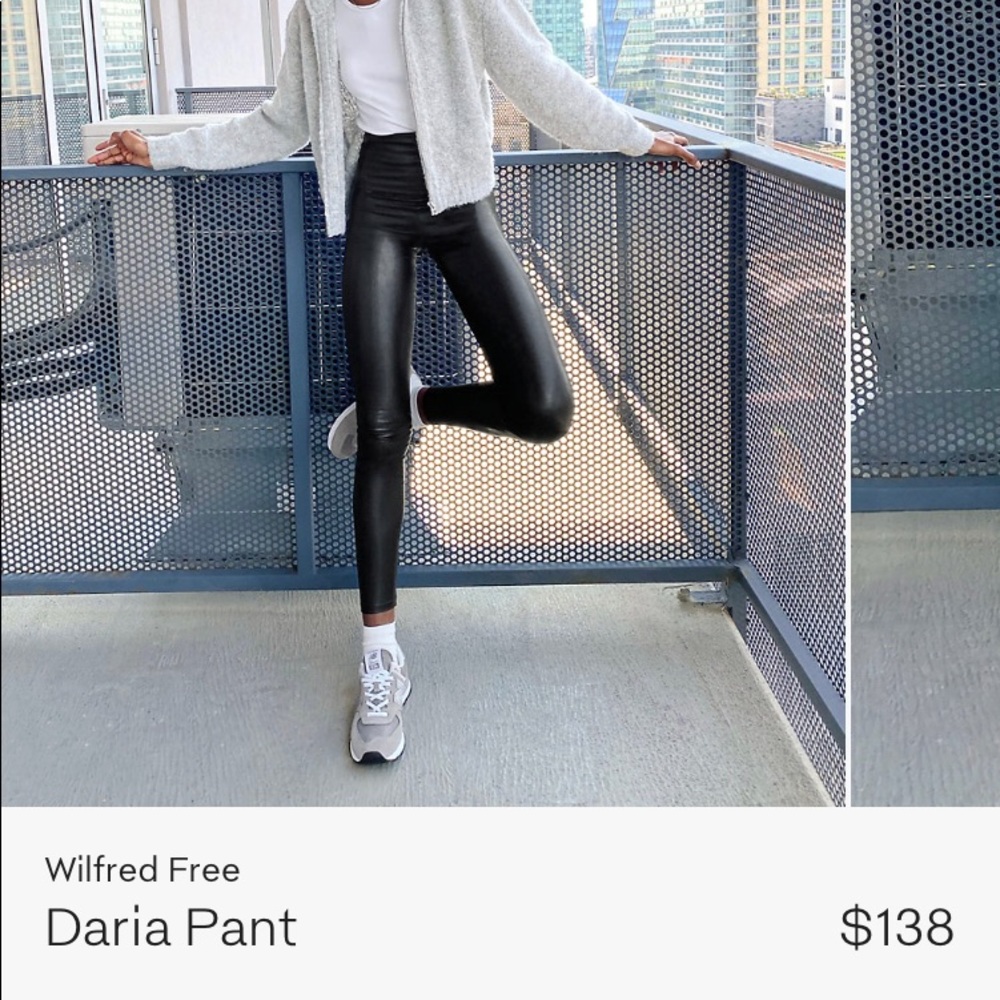 Aritzia Daria Leather Leggings